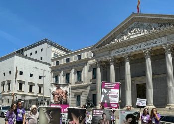 La Asociación PETRA Maternidades Feministas ha reclamado un permiso preparto y otro puerperal frente al Congreso