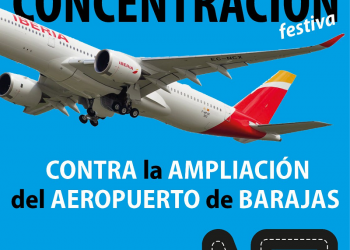 Decenas de organizaciones piden la paralización de la ampliación del aeropuerto de Barajas