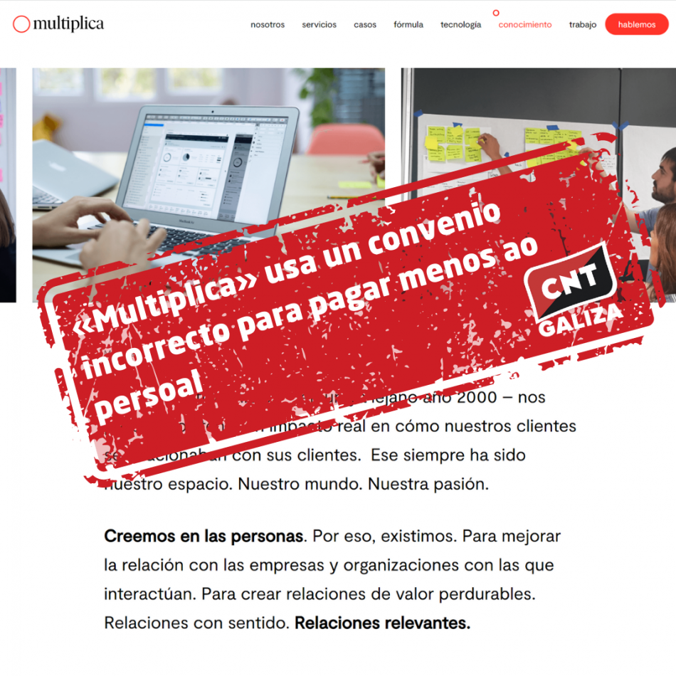 «Multiplica» usa un convenio incorrecto para pagar menos a su personal