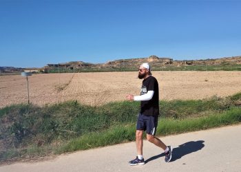 Gabe Abrahams, de Monzón a Sariñena (1.000 millas por Aragón 2018)