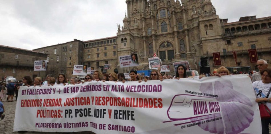 Actos convocados con motivo del noveno aniversario del accidente del tren Alvia 04155 en Santiago