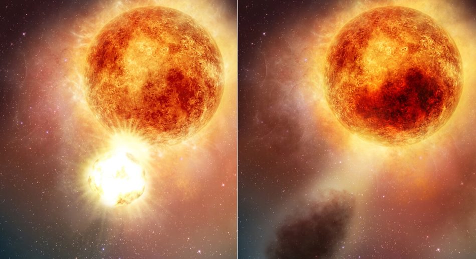 El Hubble capta la colosal erupción (y recuperación) de la estrella supergigante roja Betelgeuse