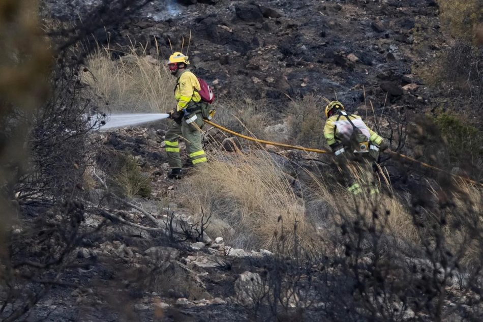 Estabilizado el incendio en la Sierra Larga de Jumilla