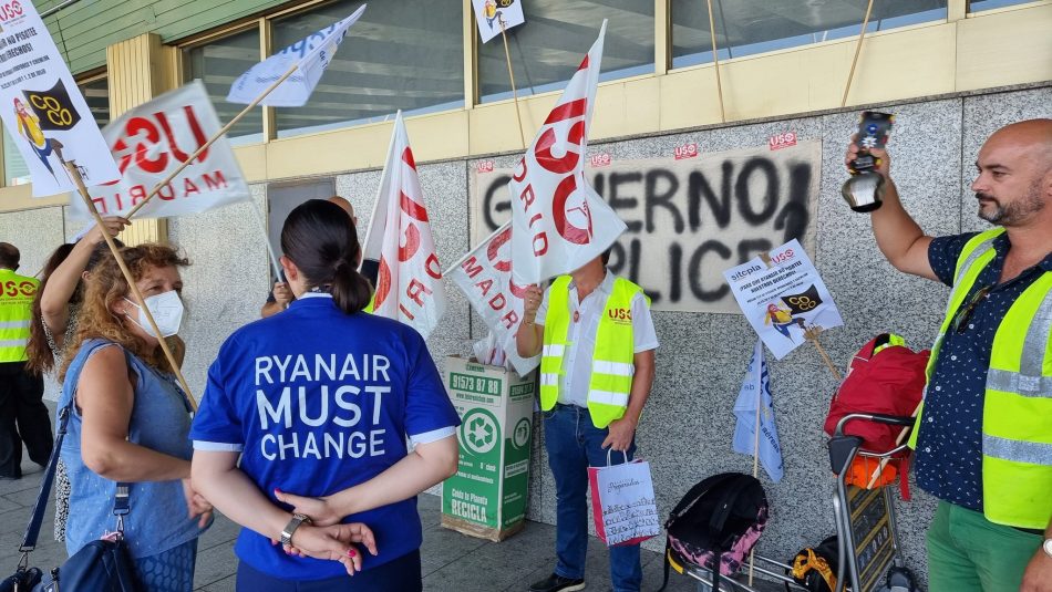 Los sindicatos SITCPLA y USO denuncian despidos de Ryanair al personal que ha secundado la huelga de TCPs