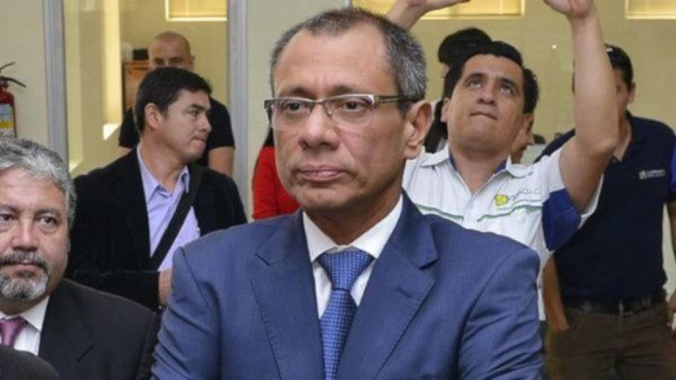 Jorge Glas denuncia discriminación del Gobierno ecuatoriano