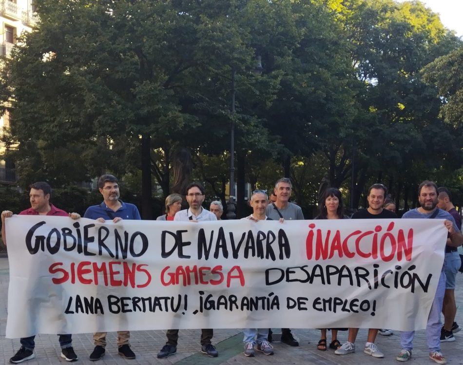 El PCE-EPK Navarra muestra su solidaridad con los trabajadores de Siemens Gamesa