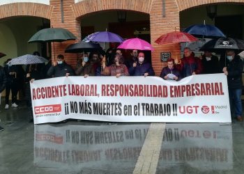 CCOO y UGT convocan una concentración por la muerte en accidente laboral de un trabajador en Fuenlabrada