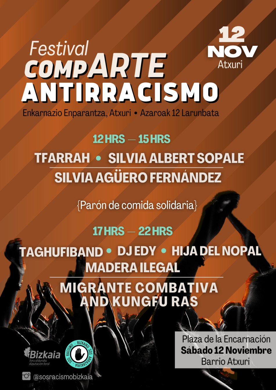 SOS Racismo Bizkaia celebra su tercer festival antirracista en Bilbao