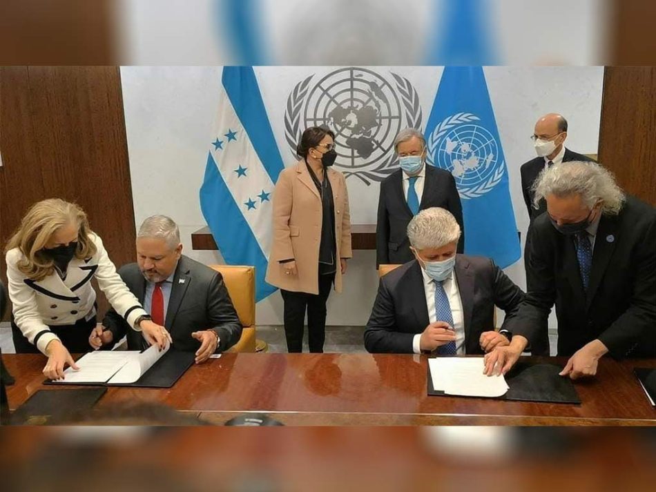 Honduras firmó en ONU memorándum sobre comisión anticorrupción