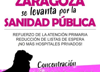 El PCE acudirá mañana a la concentración «Zaragoza se levanta por la sanidad pública»