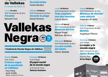 Llega «Vallekas Negra», el primer festival de novela negra de Vallecas