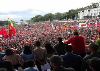 Gran marcha nacional en Venezuela en defensa de la Revolución