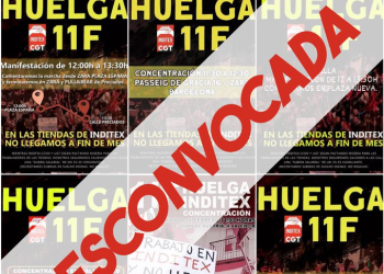 Desconvocada la huelga y movilizaciones en Inditex en todo el Estado tras alcanzarse un acuerdo con la empresa
