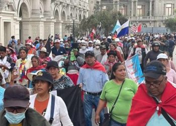 Manifestantes desafían prohibiciones y marchan en capital de Perú