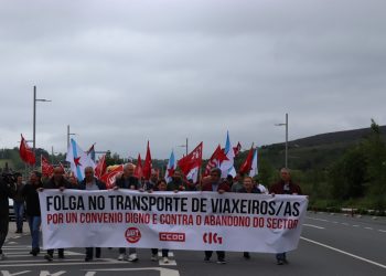 O Transporte de viaxeiros/as prepara as xornadas de folga dos días 27 e 28 de abril cunha manifestación en Santiago