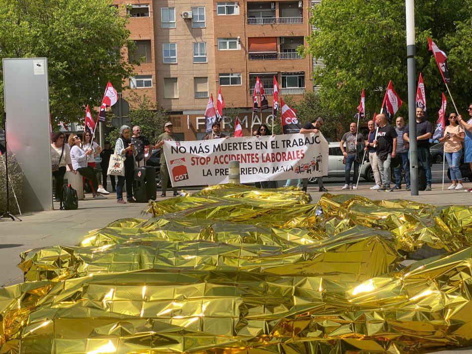 CGT denuncia la siniestralidad laboral y las muertes fruto de la violencia patronal e institucional