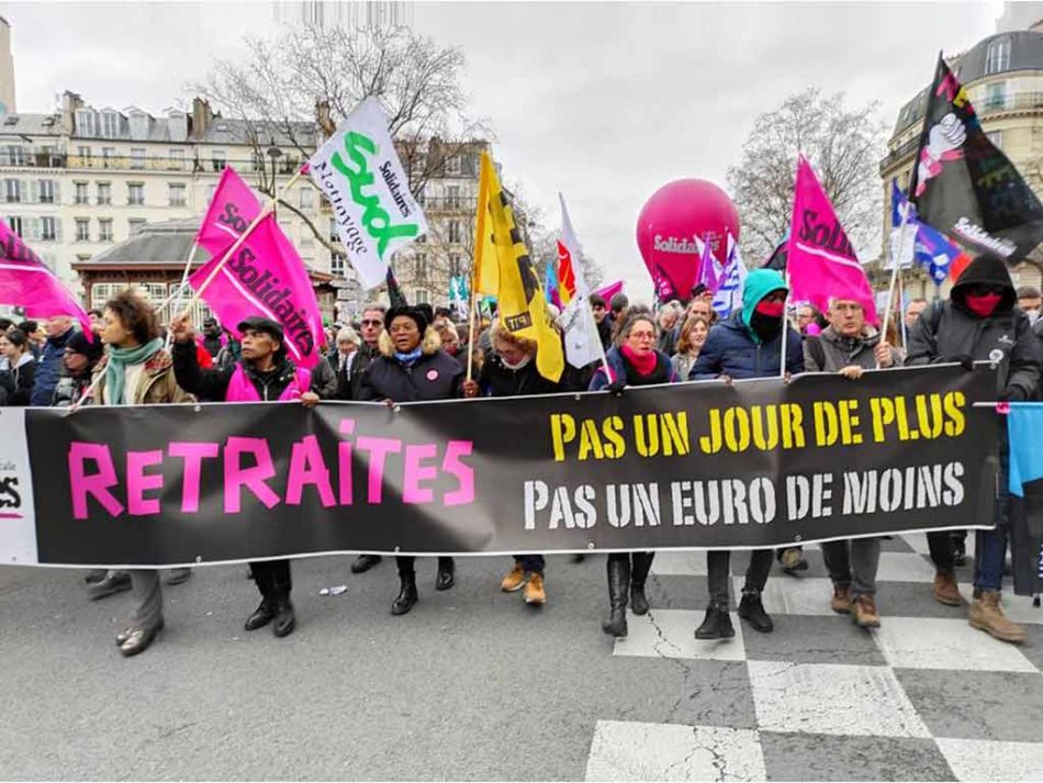 La mayoría de los franceses continúa apoyando las movilizaciones contra la reforma de la jubilación