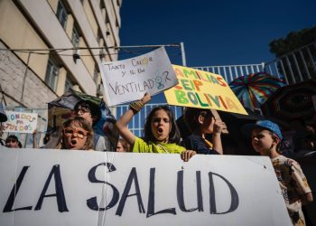 La «Revuelta Escolar» vuelve a Cibeles con la salud como protagonista