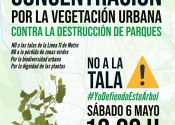 Colectivos ecologistas y vecinales se unen en protesta contra la destrucción de parques y arbolado en Madrid