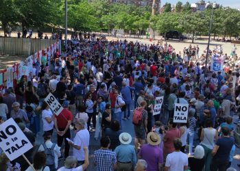 Entregan a la Comunidad de Madrid decenas de miles de firmas contra la tala de más de 1000 árboles por las obras de la Línea 11 de Metro