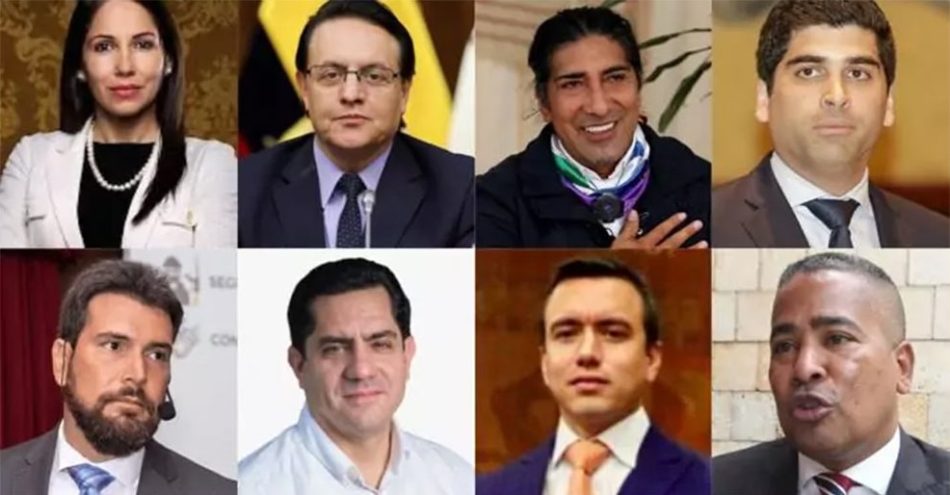 Ocho candidatos postulados para la presidencia de Ecuador