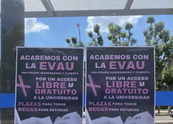 Continúan las protestas contra la EVAU en universidades donde se realiza la prueba