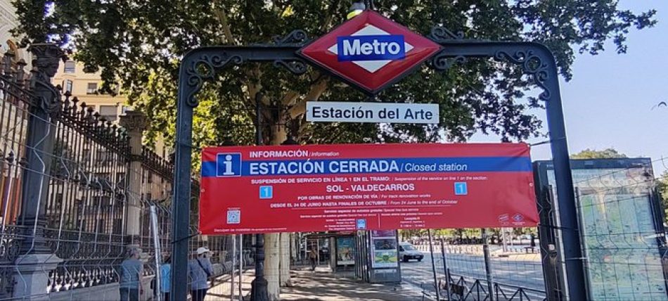 La FRAVM denuncia la saturación inicial del servicio alternativo de Metro en el primer día laboral del cierre de la Línea 1