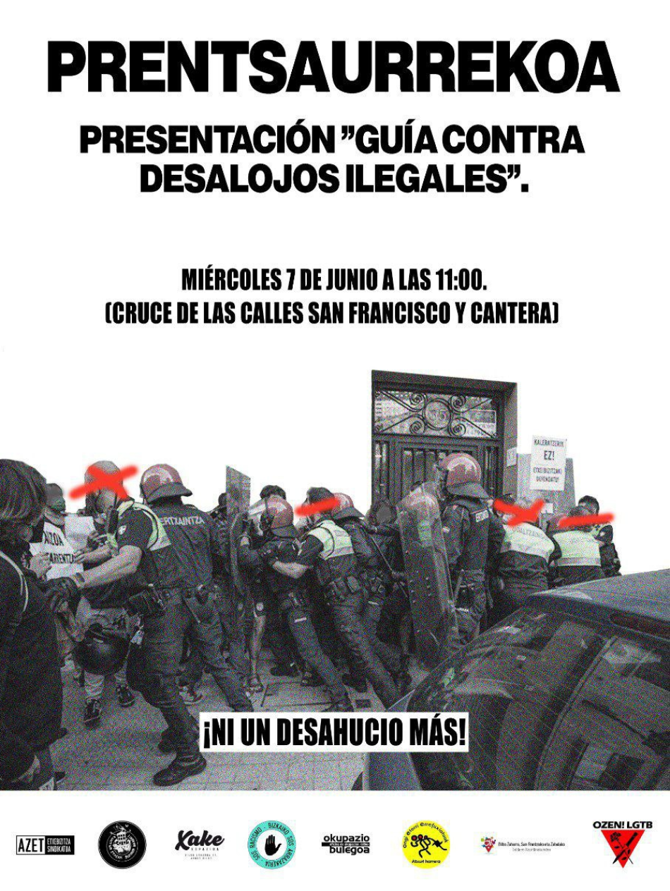 Presentación de la «Guía contra desalojos ilegales»: 7 de junio