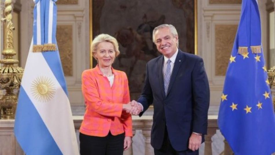 Fernández y Von der Leyen promueven vínculos entre Mercosur y la UE