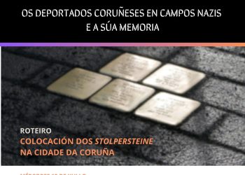 Colocan los seis primeros «Stolpersteine» en la ciudad de A Coruña