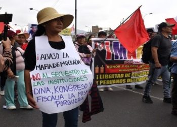 Continúan las movilizaciones en la denominada toma de Lima en Perú