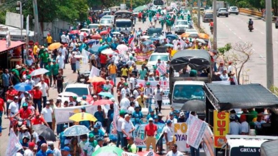 Colombianos se movilizan en apoyo al Gobierno de Petro