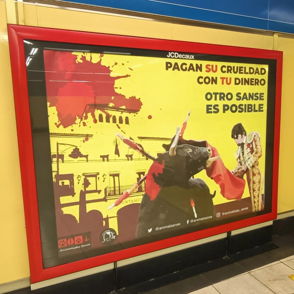 Campaña «su crueldad la pagas tú, otro Sanse es posible»