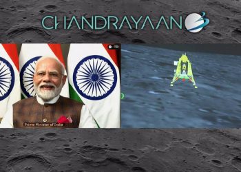 La India logra aterrizar en el polo sur de la Luna