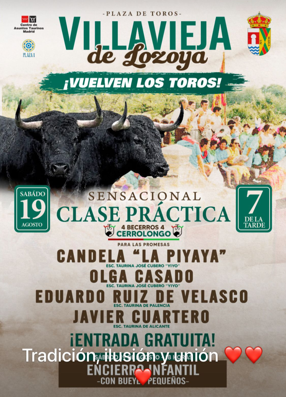 La Asociación Dignidad Animal insta a detener la celebración del evento taurino de Villavieja del Lozoya (Madrid) del 19 de agosto