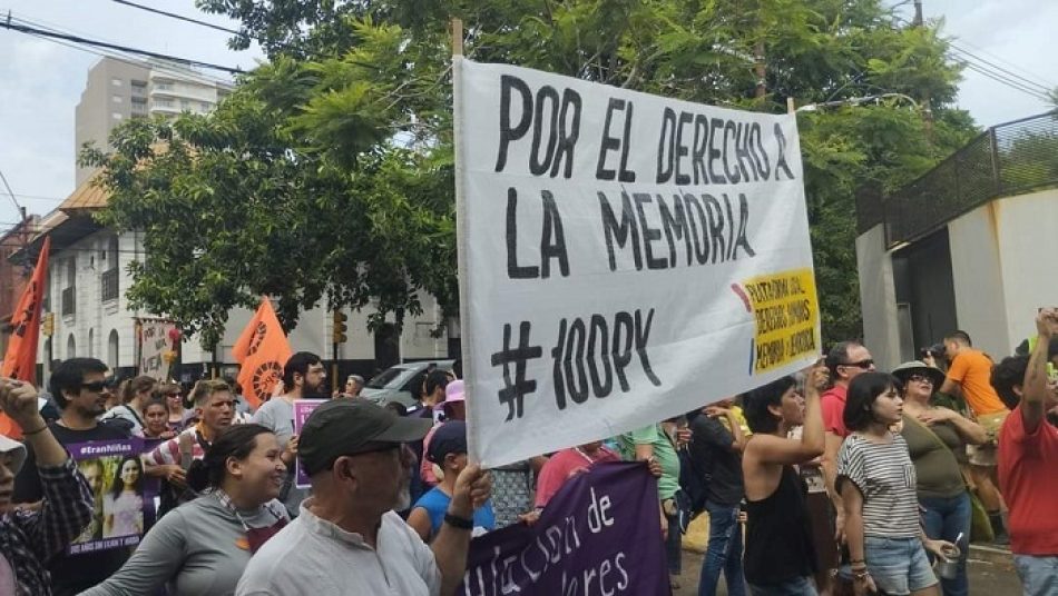 Organizaciones sociales, civiles y sindicales marchan por mejores condiciones laborales en Paraguay