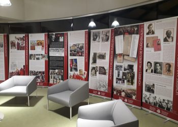 La Biblioteca Pública de Tudela acoge la exposición 100 años de comunismo en Navarra