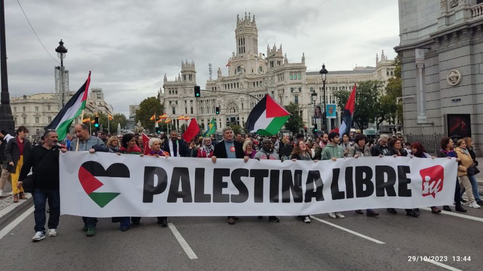 Izquierda Unida Madrid, contra la Medalla de Honor a Israel en pleno genocidio a Palestina