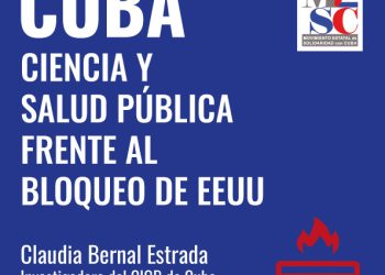 Comienza en Galicia este viernes gira de Claudia Bernal, joven investigadora cubana del centro que creó la vacuna Abdala, bajo el lema «Cuba, ciencia y salud pública frente al bloqueo de EEUU»