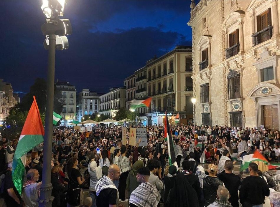 Adelante Andalucía llama a los andaluces y andaluzas a manifestarse contra el genocidio palestino