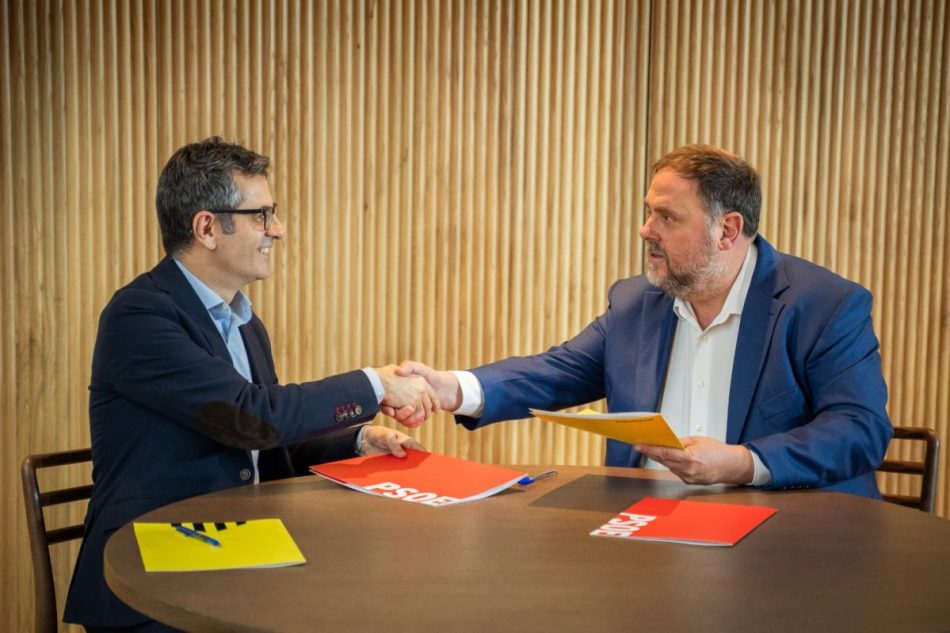 El PSOE traspasará Rodalíes y perdonará 15.000 millones a Cataluña a cambio del apoyo de ERC a la investidura de Sánchez