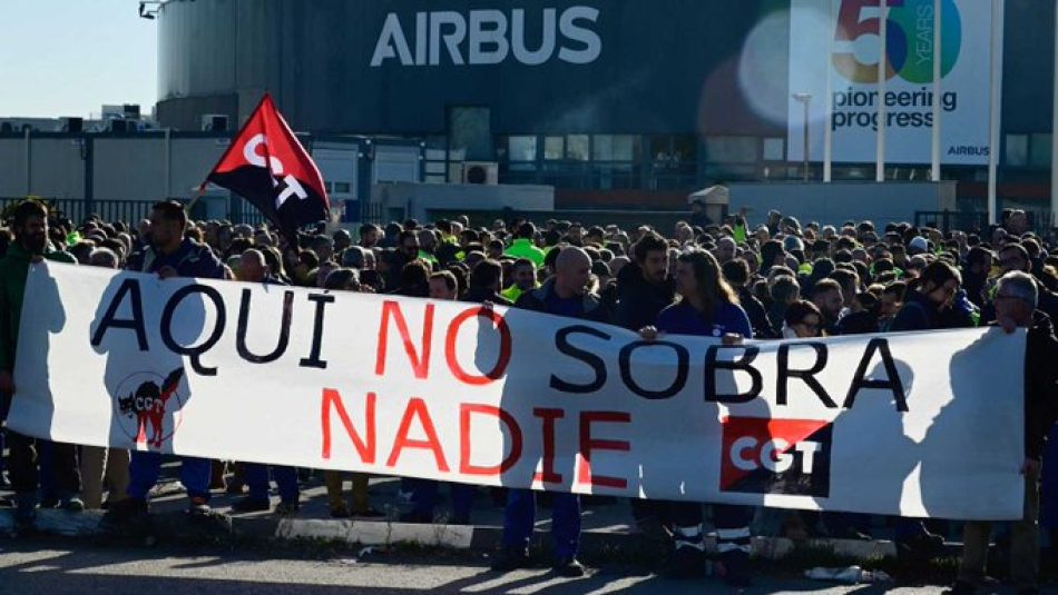 Denuncian represión injustificada en Airbus Sevilla contra un miembro de CGT y del Comité de Empresa