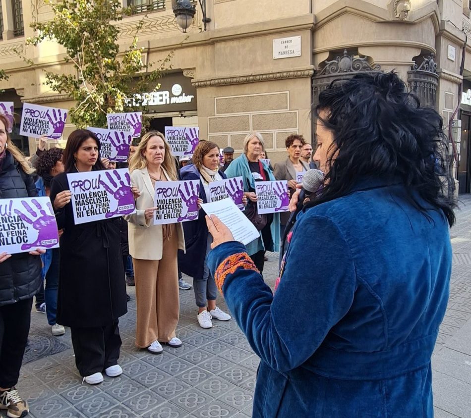 CCOO de Catalunya condemna l’assassinat d’una dona a Torallola a causa de la violència masclista