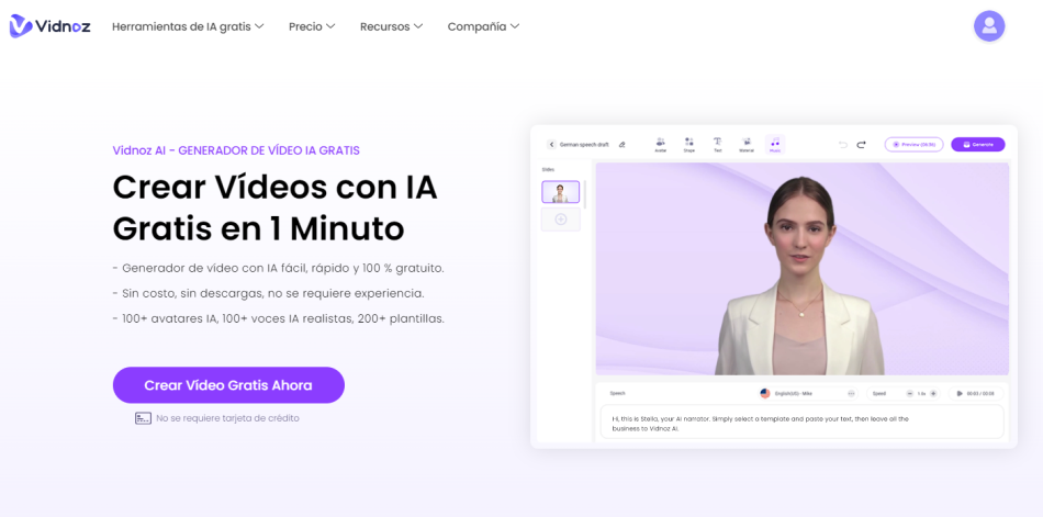 Vidnoz AI: Más Allá de la Edición de Vídeo Convencional con IA