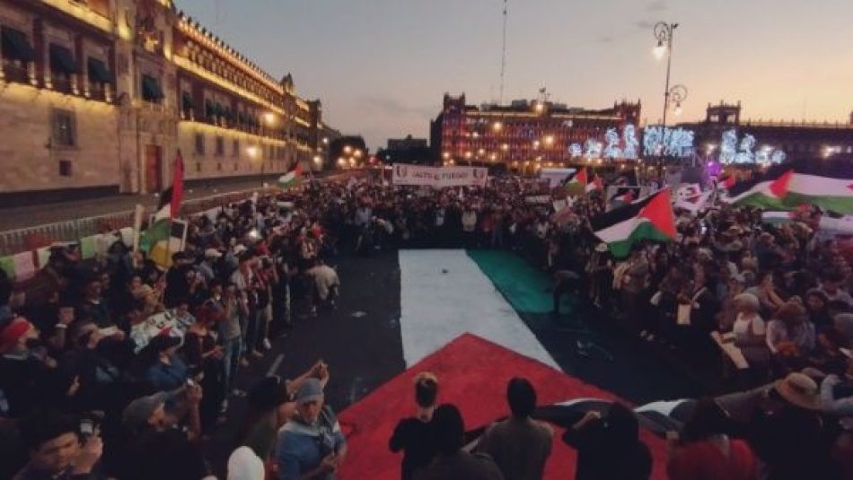 Mexicanos marchan en contra del genocidio que Israel comete en Gaza