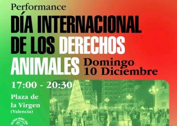 València Animal Save convoca su tradicional performance por el Día de los Derechos de los Animales