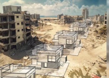 Mientras sigue el genocidio los colonos israelíes planean la reconstrucción. «Casas de ensueño en la playa de Gaza»