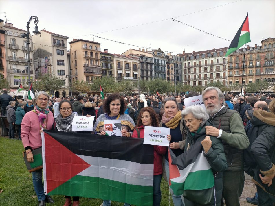 Pamplona se moviliza para reivindicar un alto el fuego permanente en Gaza