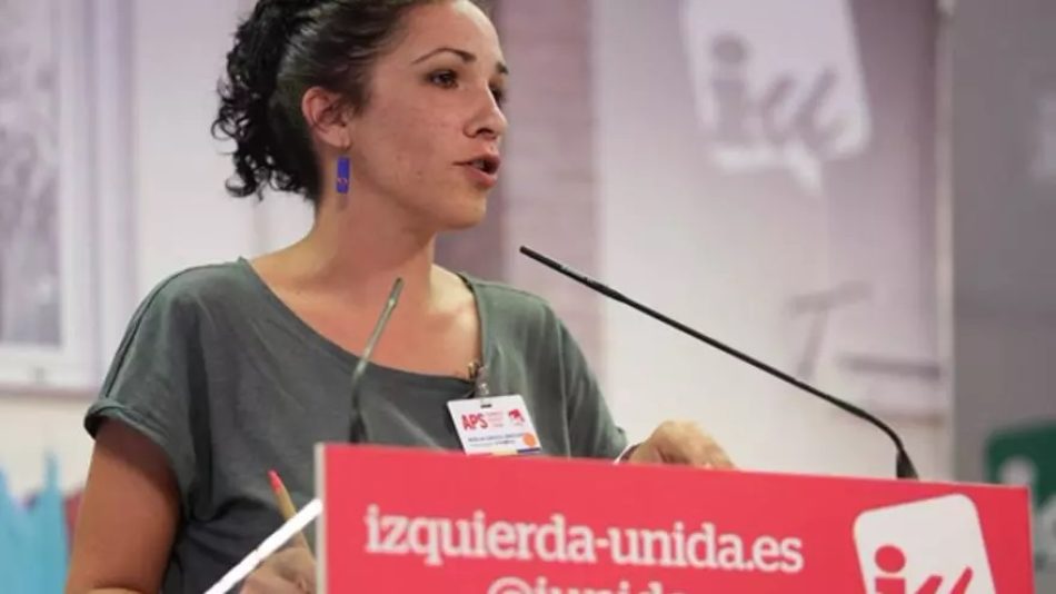 Izquierda Unida rechaza que Isabel García esté al frente del Instituto de las Mujeres y reclama su dimisión porque “en modo alguno puede representar el feminismo de hoy”