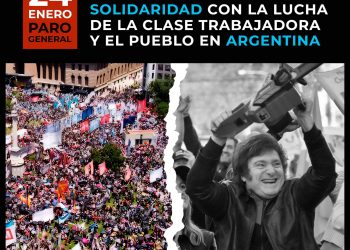 Sindicatos, organizaciones sociales y políticas se movilizarán el 24 de enero en Madrid en solidaridad con el paro general en Argentina